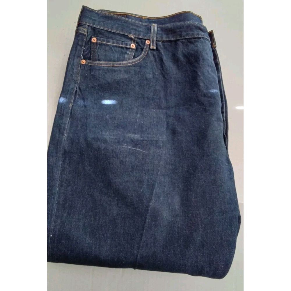 Levi's 501 XX Classic Straight‎ Leg Dark Blue Denim Jeans W48 L30 - Picture 4 of 10